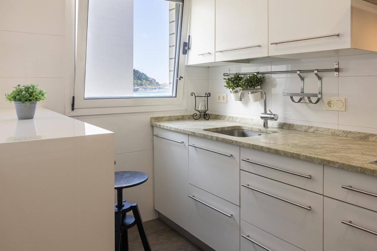 Egona-San Luis 2 Vivienda, Playa Y Garaje Leilighet Zarautz Eksteriør bilde