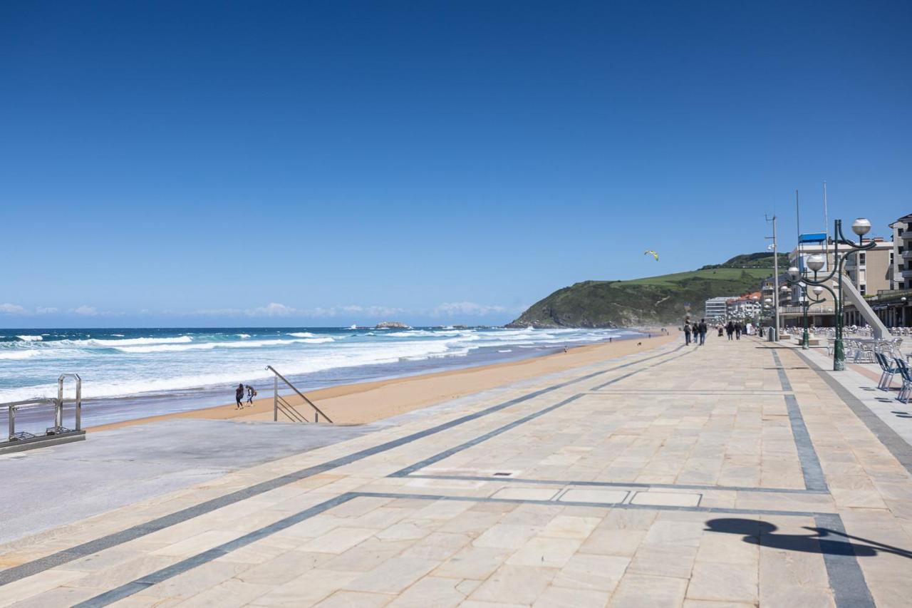 Egona-San Luis 2 Vivienda, Playa Y Garaje Leilighet Zarautz Eksteriør bilde